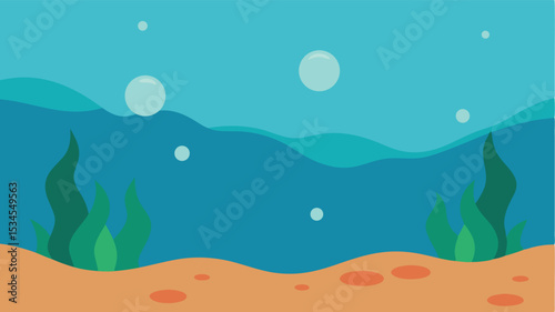 vector illustration of an underwater world