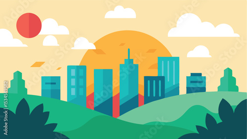 vector illustration of city landscape