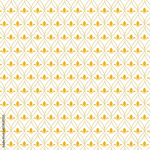 Elegant Seamless Floral Vector Pattern – Editable EPS Design for Fabric, Stationery, and Digital Use