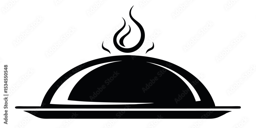 Fototapeta premium Hand and Tray icon design