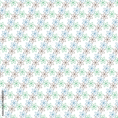 Elegant Seamless Floral Vector Pattern – Editable EPS Design for Fabric, Stationery, and Digital Use