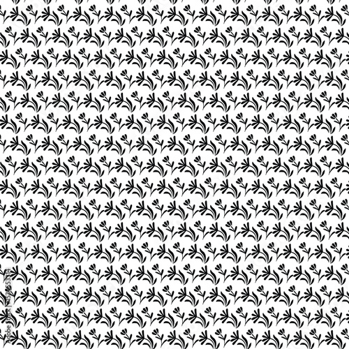 Elegant Seamless Floral Vector Pattern – Editable EPS Design for Fabric, Stationery, and Digital Use