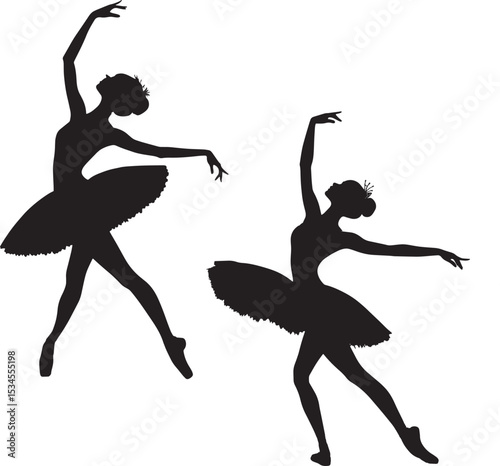 ballet dancers silhouettes