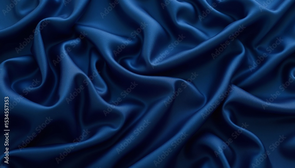 Obraz premium Blue Satin Fabric Texture