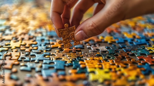 Hand placing puzzle piece (6)