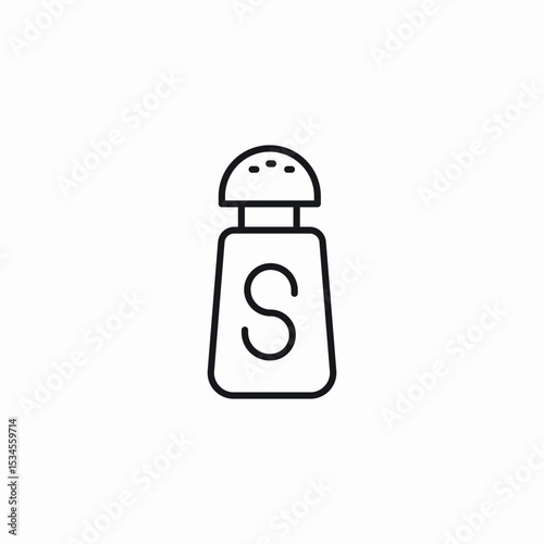 ground salt case icon sign vector