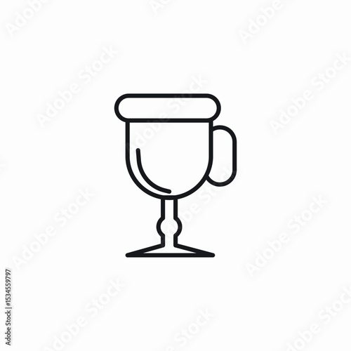 handle cup icon sign vector