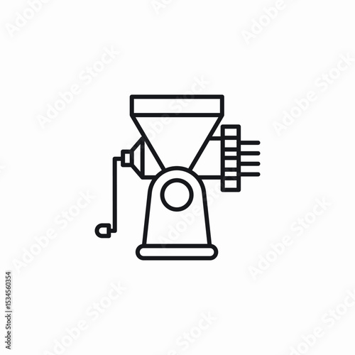 mincer tool icon sign vector