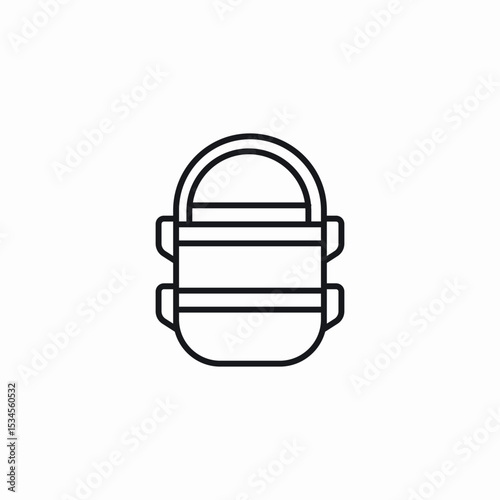 portable fridge icon sign vector