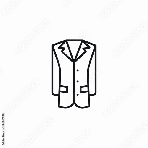 professional suit icon sign vector