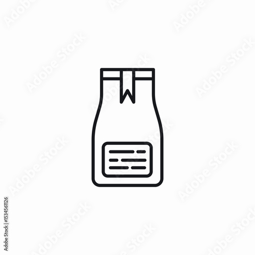 tea bag icon sign vector