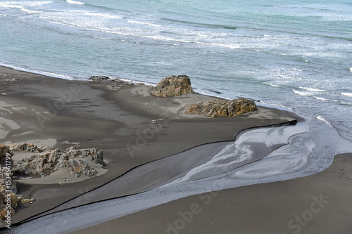 Icelandic sea coast photo