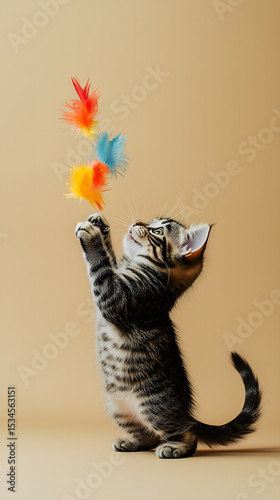 Cat with ball