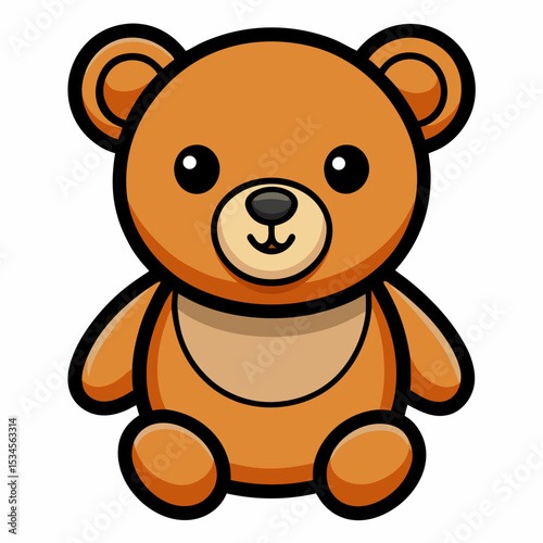 teddy colour vector art