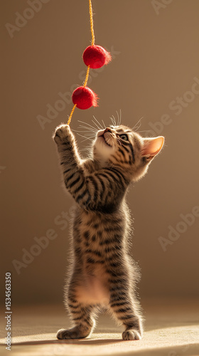 Cat with ball