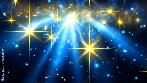 Wallpaper Mural Abstract Cosmic Light with Starry Background Torontodigital.ca