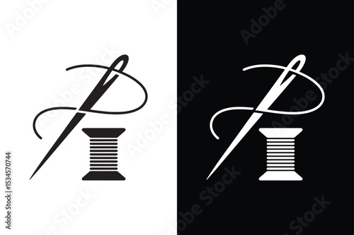 Needle icon vector on White Background ,Vector Art Illustration on white background.