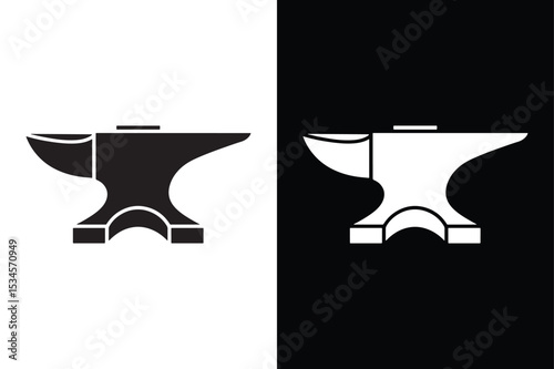 Anvil icon vector on White Background ,Vector Art Illustration on white background.