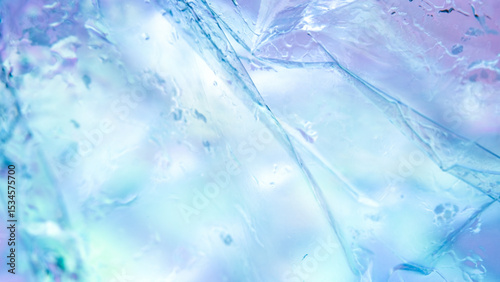 Abstract transparent textured background in shades of blue and purple watercolor effect