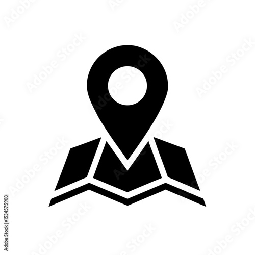 Map Icon Vector Flat and Clean Isolated Format