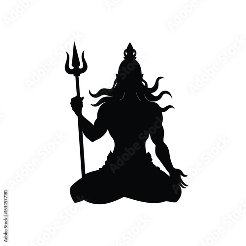 silhouette of a mahadev