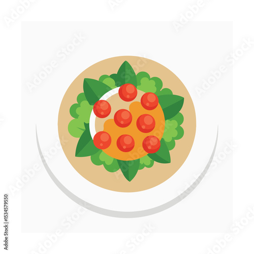 Delicious and Healthy Salad Recipe Fresh Greens, Cherry Tomatoes, and Creamy Dressing