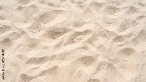Detailed close up of beach sand texture showing natural granular appearance