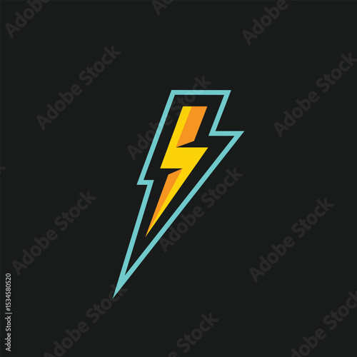 bolt abstract logo modern style