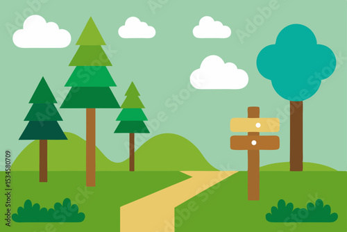 Serene Hiking Trail Nature's Path to Tranquility and Adventure