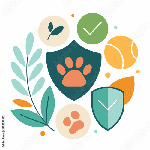 Animal Rights Protection Symbols Vector for International Animal Rights Day