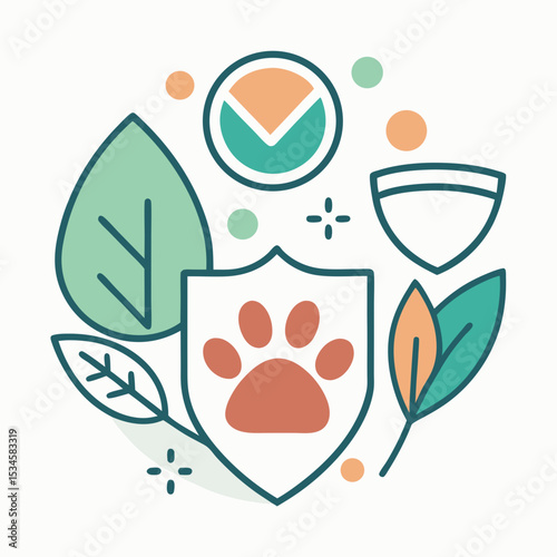 Animal Rights Protection Symbols Vector for International Animal Rights Day