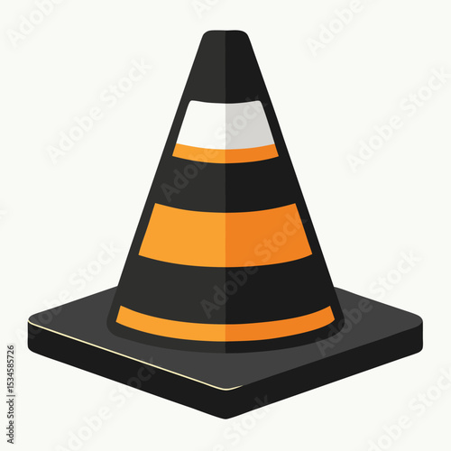 Traffic cone silhouette