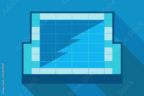Top-Down View of an Indoor Swimming Pool  A Modern Architectural Design