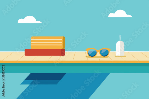 Summertime Relaxation Poolside Vibes, Sun-Kissed Days, and Tranquil Moments