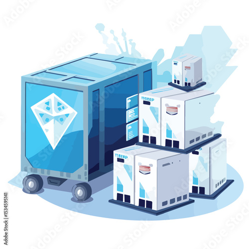 Efficient Vaccine Distribution Logistics Concept with Modern Technology and Networking