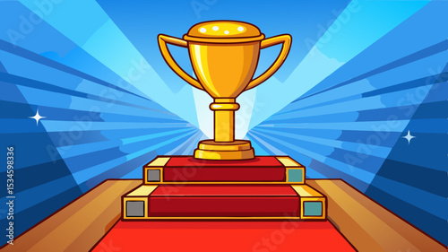 Celebrating Success A Generated AI Trophy Illustration