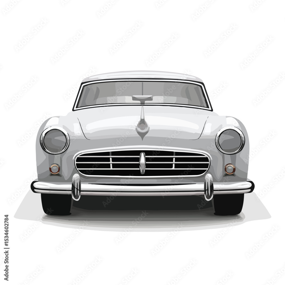 Obraz premium Professional Car Front View Icon Vector Illustration for Various Usage