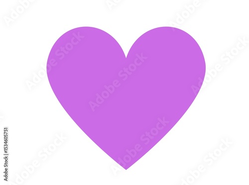 Pink heart isolated on a white background 