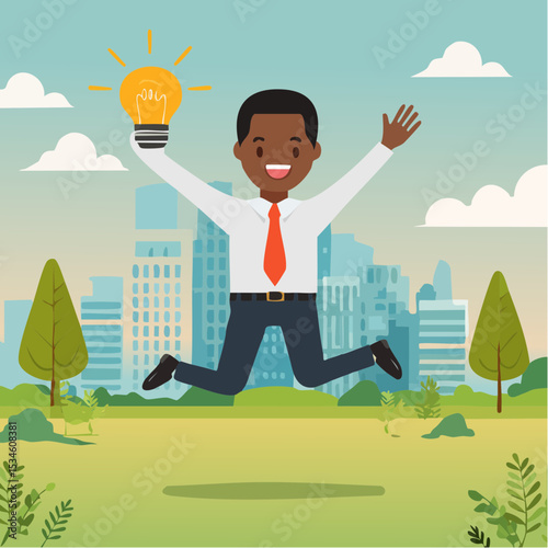 Employee engagement, work satisfaction or happiness, company commitment or employee appreciation, wellbeing or inclusive concept, happy business people employees jump with work engagement element