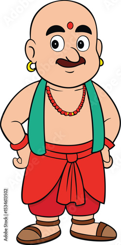 Priest illustration Indian culture