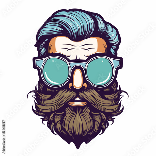Professional Hipster Style Icon Design Vector Illustration Isolated for Creative Projects