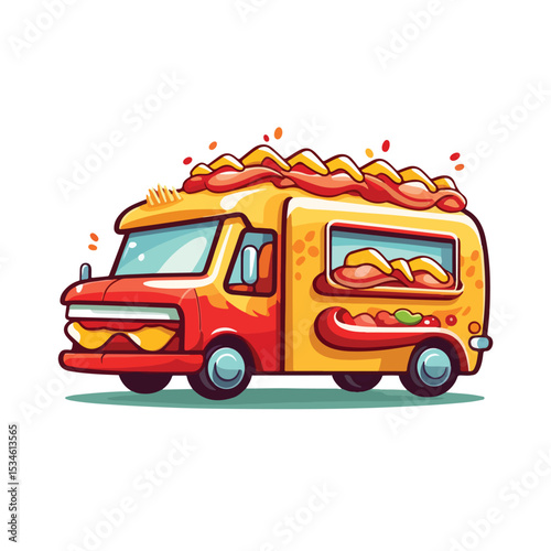 Mobile Hot Dog Truck for Efficient Fast Food Delivery Transportation