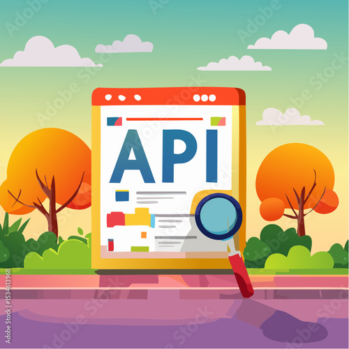 API, application programming interface to connect between software or application, coding to exchange information for website or software development, programmer connect socket between coding progra
