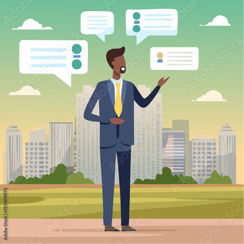 Second opinion, suggestion or advice to consider, reason or logical thinking, information to make decision or judgement concept, businessman think from listening to second opinion and make decisio
