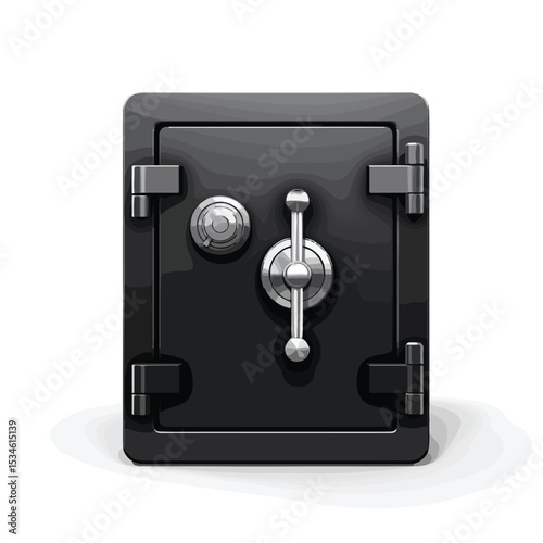 Secure Safe Box Icon Vector Illustration for Financial Security Concepts