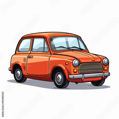 Professional Small Car Vehicle Vector Illustration for Graphic Design Projects