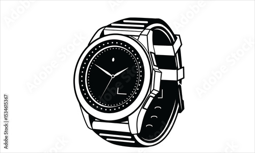Elegant Classic Wristwatch with Leather Strap