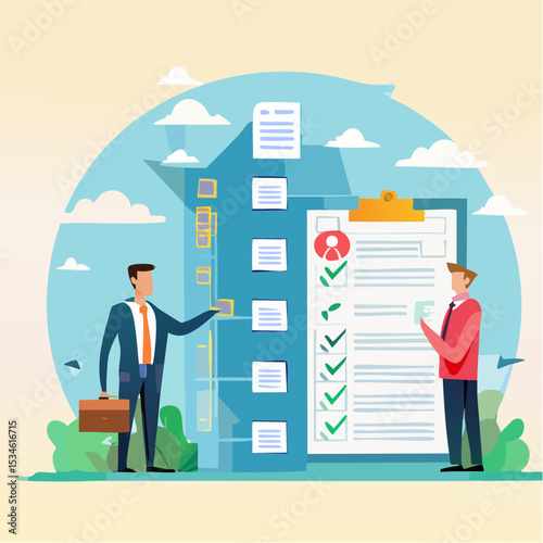 Reorganization or reorg to adjust, allocate resources, change team structure for efficiency, restructure organization, department and job roles concept, businessman ceo reorganize employee role char