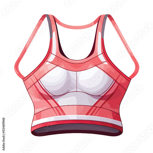 Professional Fitness Sportswear for Women Vector Illustration for Active Lifestyle Branding and Promotion