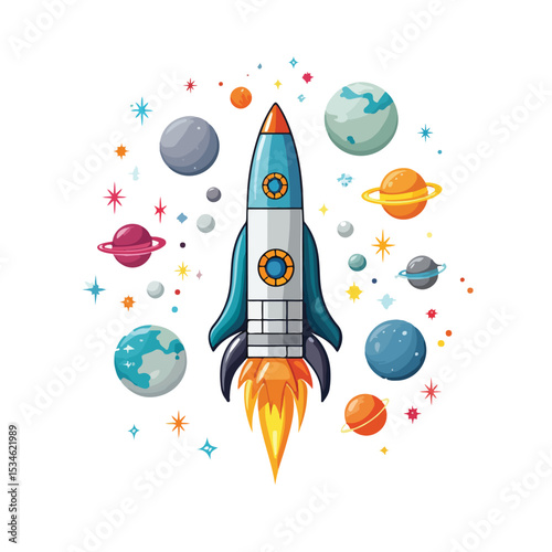 Exploration of Space: Rocket Design for Scientific Concepts and Cosmic Icons